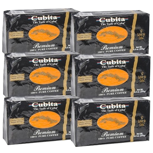 Cubita premium Cuban coffee. Vacuum 10 oz each.  Pack of 6.